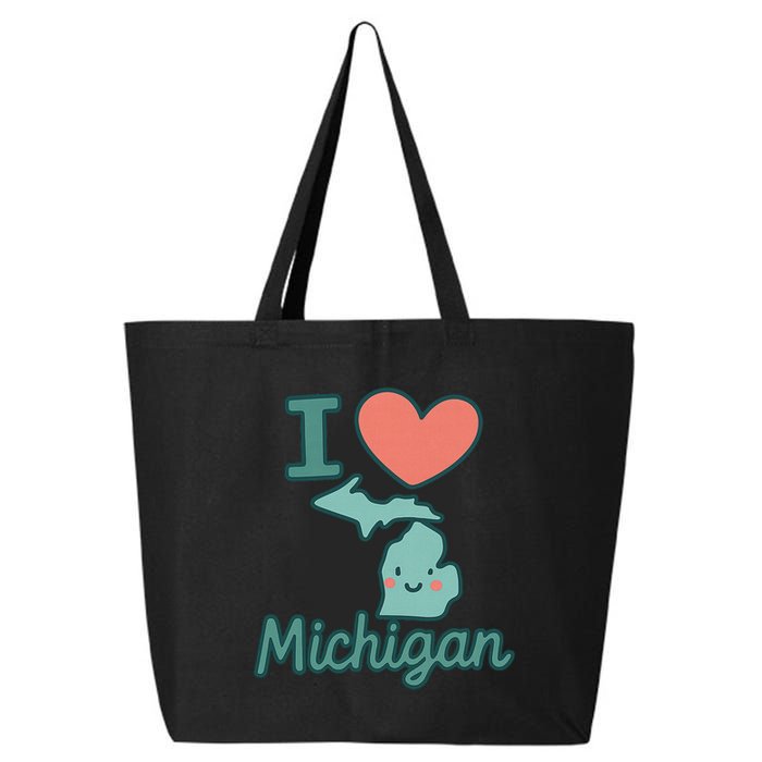 I Heart Michigan 25L Jumbo Tote