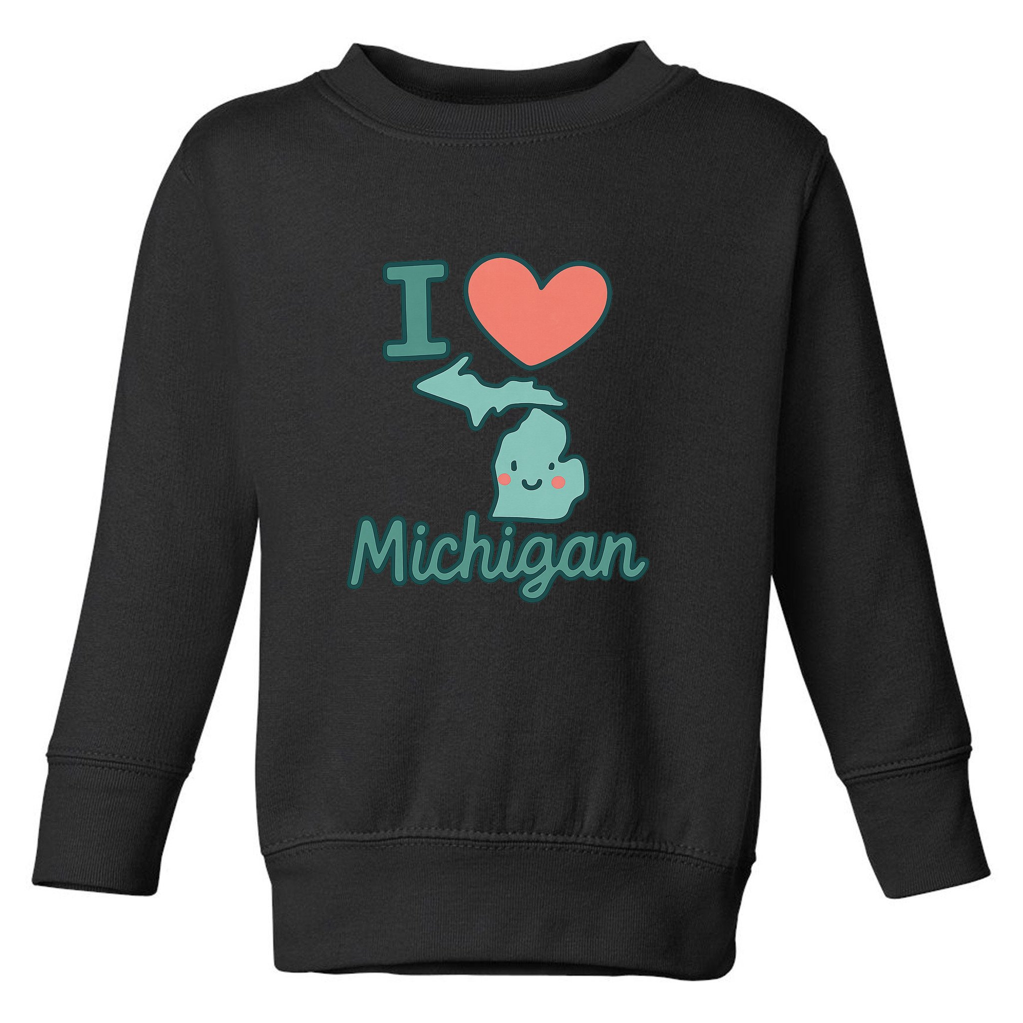 I Heart Michigan Toddler Sweatshirt