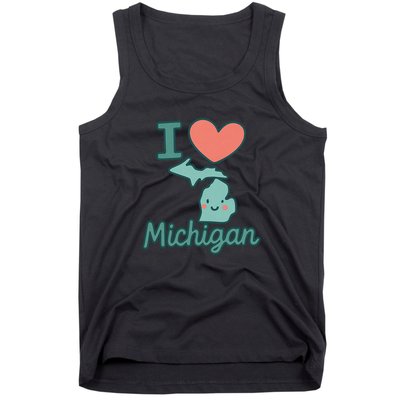 I Heart Michigan Tank Top