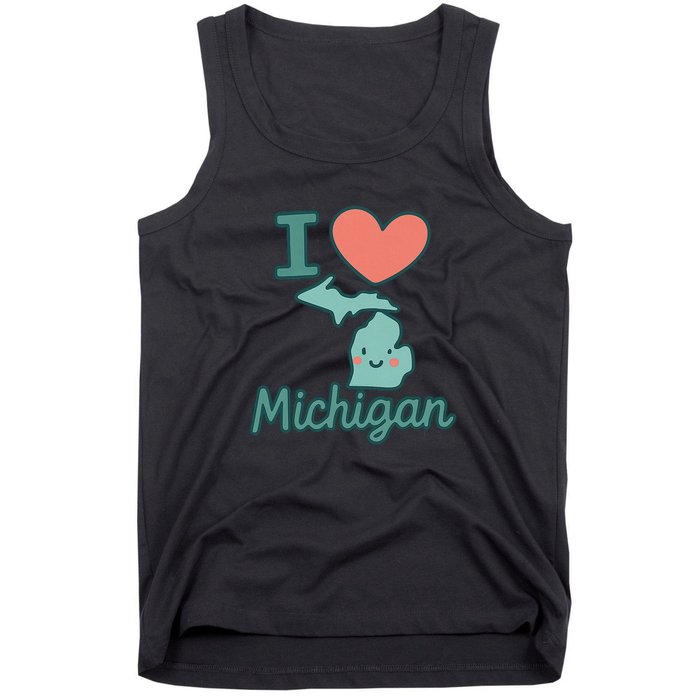 I Heart Michigan Tank Top