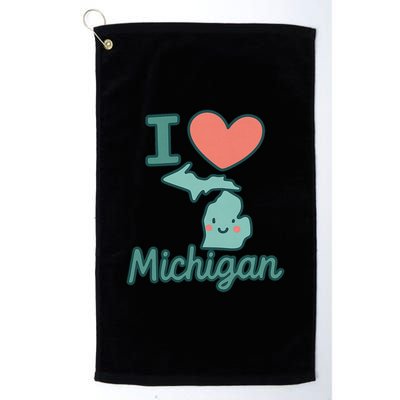 I Heart Michigan Golf Towel