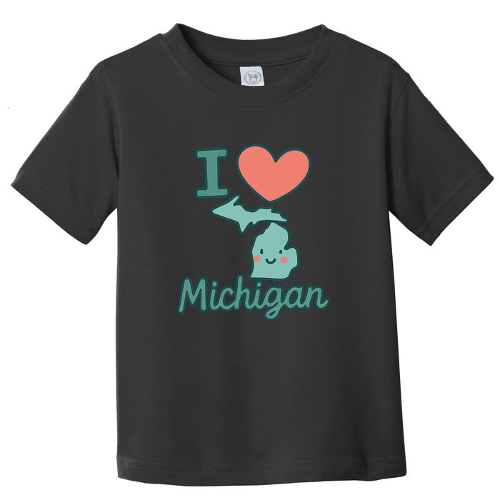 I Heart Michigan Toddler T-Shirt