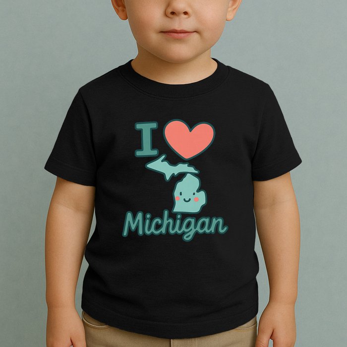 I Heart Michigan Toddler T-Shirt