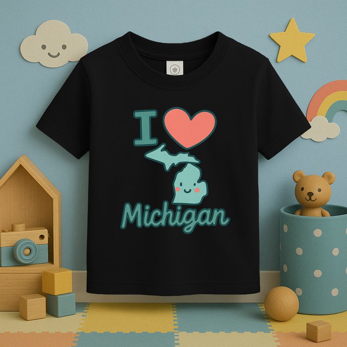 I Heart Michigan Toddler T-Shirt