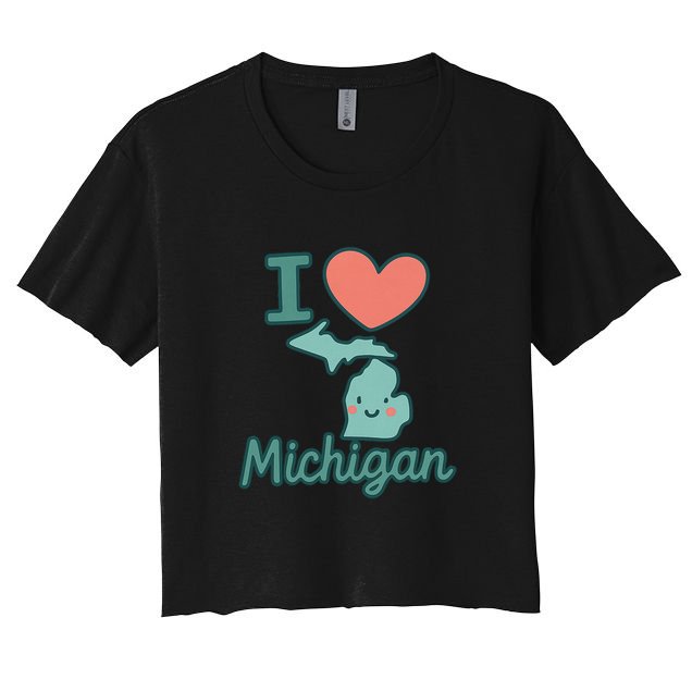 I Heart Michigan Crop Top