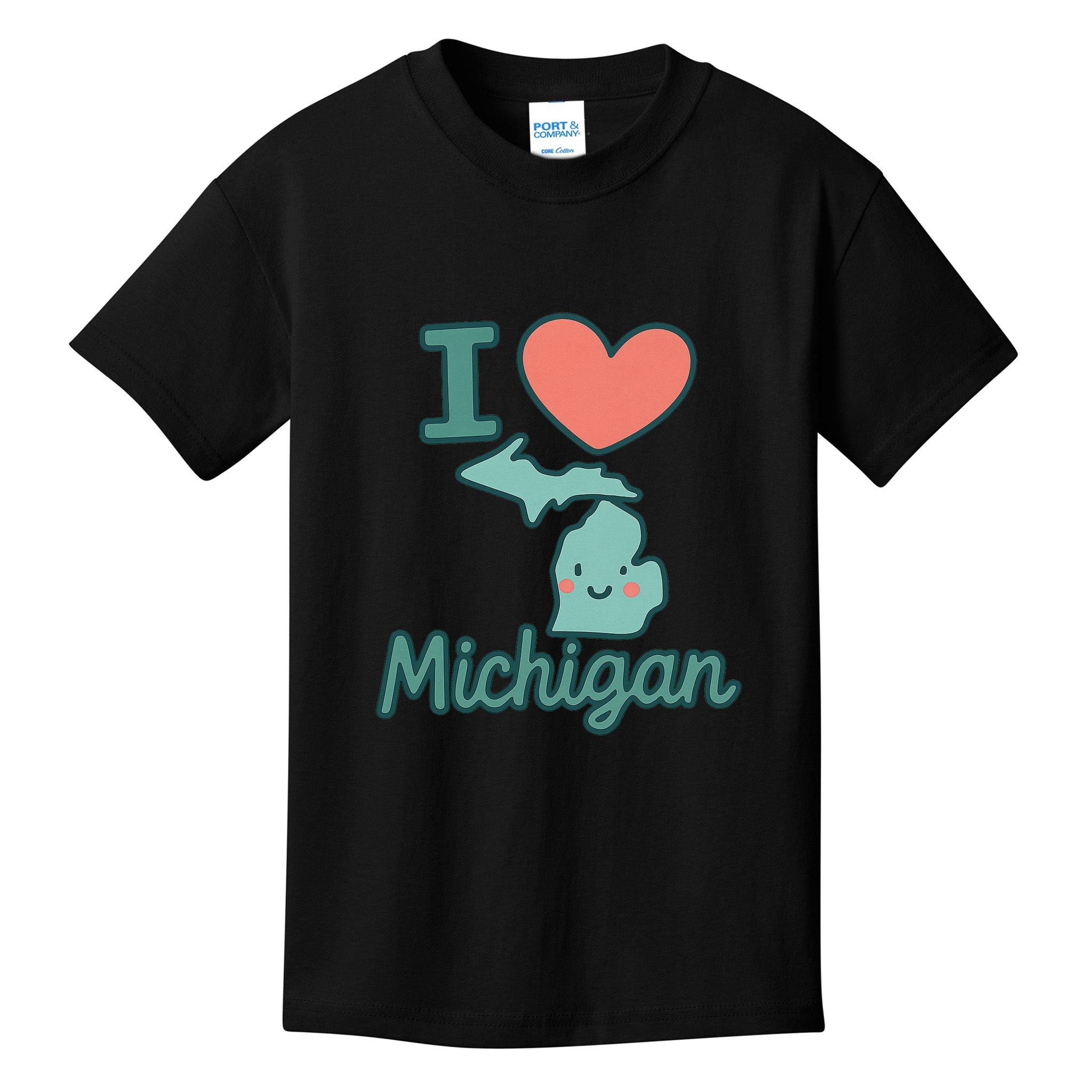 I Heart Michigan Kids T-Shirt