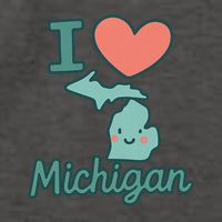 I Heart Michigan Vector Backpack