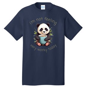 I Hate Mornings Panda Tall T-Shirt