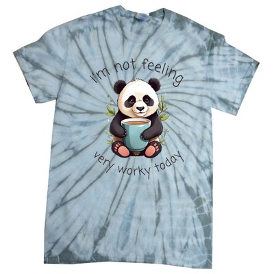 I Hate Mornings Panda Tie-Dye T-Shirt