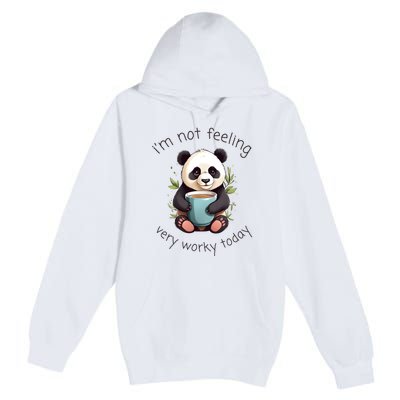 I Hate Mornings Panda Premium Pullover Hoodie