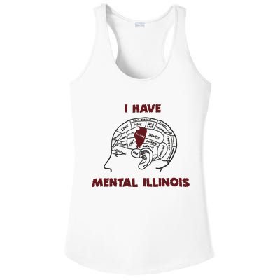 I Have Mental Illinois Mental Illness Mental Health Ladies PosiCharge Competitor Racerback Tank