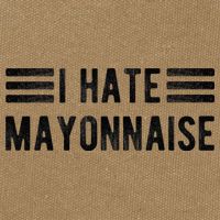 I Hate Mayonnaise Funny Mayonnaise Haters Cotton Canvas Backpack