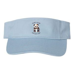 I Hate Mornings Panda Valucap Bio-Washed Visor