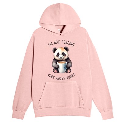 I Hate Mornings Panda Urban Pullover Hoodie