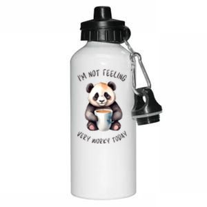 I Hate Mornings Panda Aluminum Water Bottle