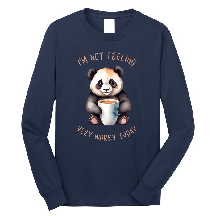 I Hate Mornings Panda Long Sleeve Shirt