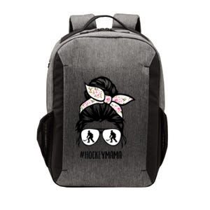 Ice Hockey Mama Messy Hair Bun Mom Player Life Mothers Day Meaningful Gift Vector Backpack