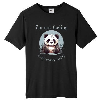 I Hate Mornings Panda Tall Fusion ChromaSoft Performance T-Shirt