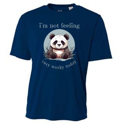 I Hate Mornings Panda Cooling Performance Crew T-Shirt