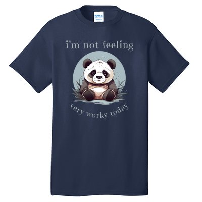 I Hate Mornings Panda Tall T-Shirt