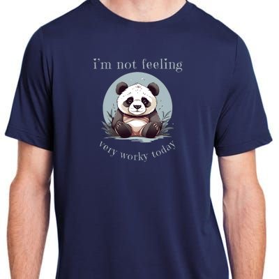 I Hate Mornings Panda Adult ChromaSoft Performance T-Shirt