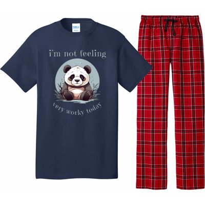 I Hate Mornings Panda Pajama Set