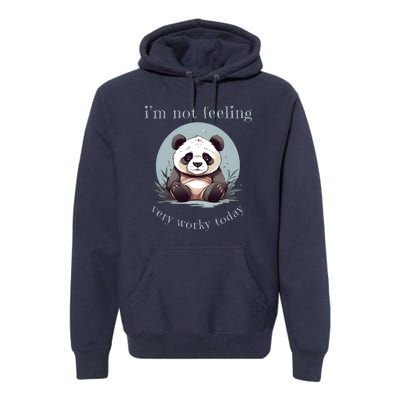 I Hate Mornings Panda Premium Hoodie