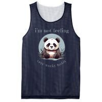 I Hate Mornings Panda Mesh Reversible Basketball Jersey Tank