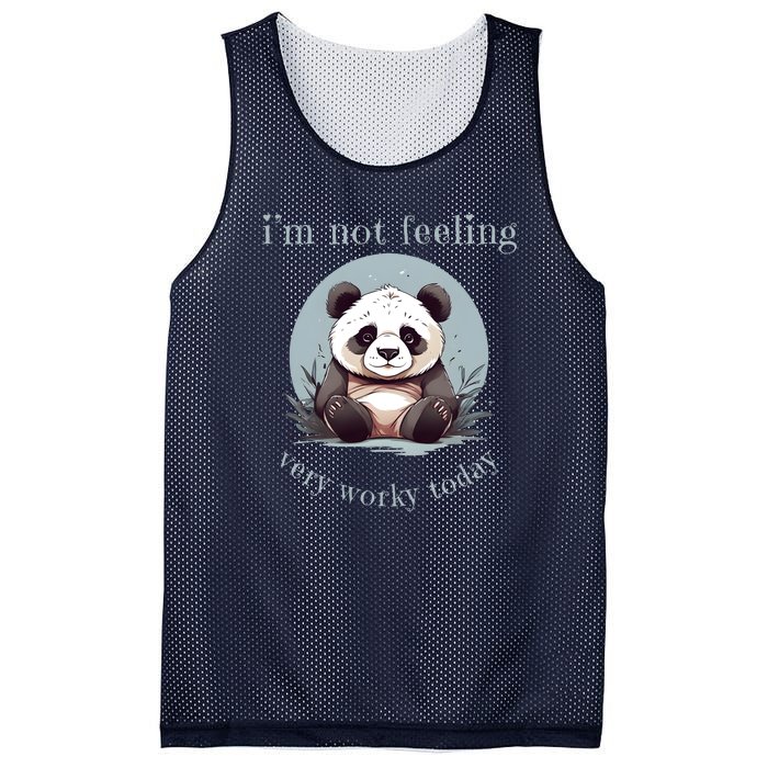 I Hate Mornings Panda Mesh Reversible Basketball Jersey Tank