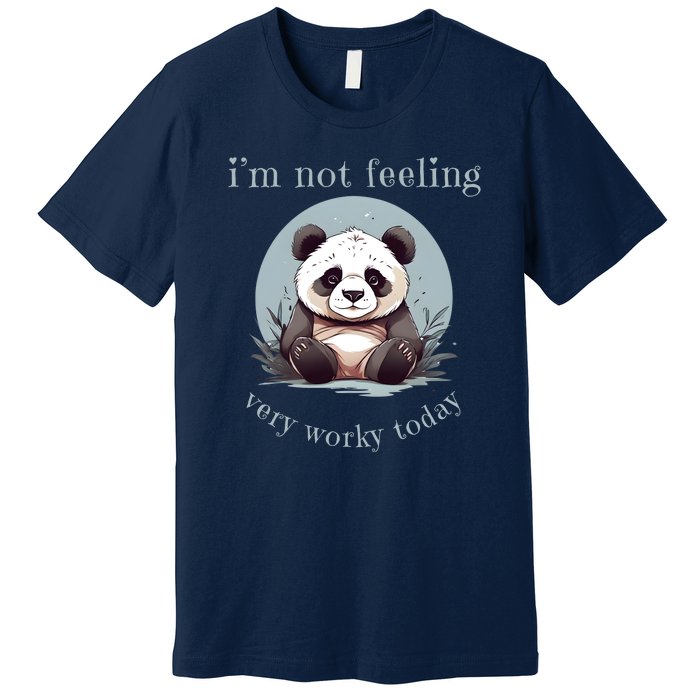 I Hate Mornings Panda Premium T-Shirt