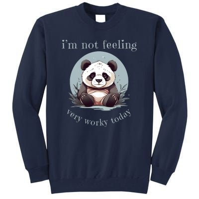 I Hate Mornings Panda Tall Sweatshirt