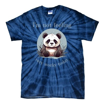 I Hate Mornings Panda Tie-Dye T-Shirt