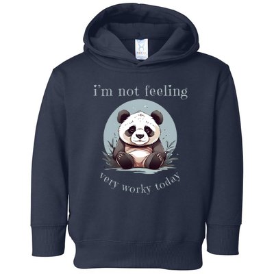 I Hate Mornings Panda Toddler Hoodie