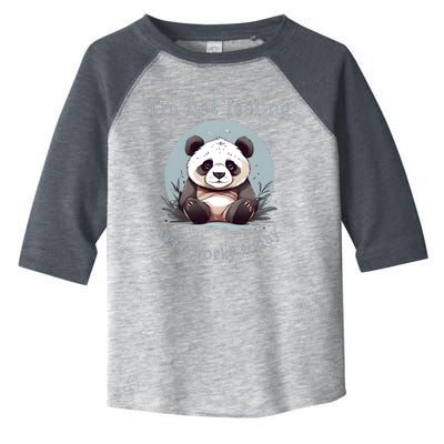 I Hate Mornings Panda Toddler Fine Jersey T-Shirt