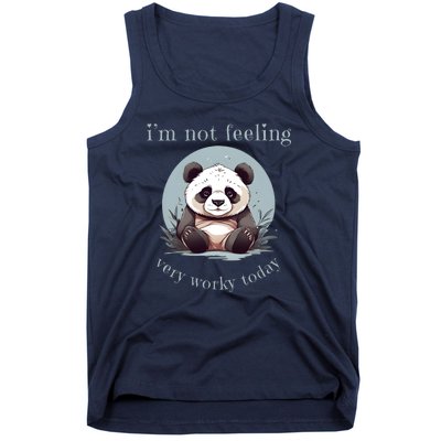 I Hate Mornings Panda Tank Top