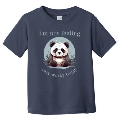 I Hate Mornings Panda Toddler T-Shirt