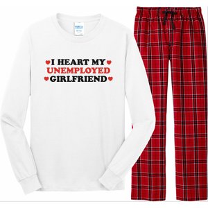 I Heart My Unemployed Girlfriend Long Sleeve Pajama Set