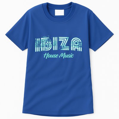 Ibiza House Music Teal Ibiza Spain Music Gift Tall T-Shirt