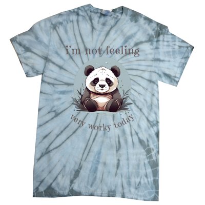 I Hate Mornings Panda Tie-Dye T-Shirt