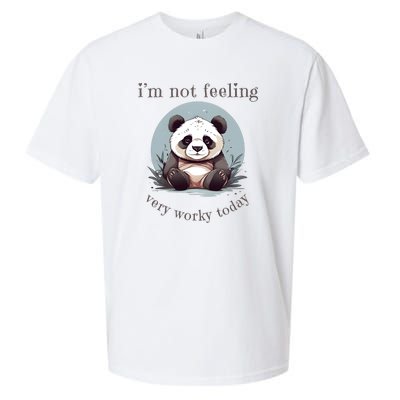 I Hate Mornings Panda Sueded Cloud Jersey T-Shirt