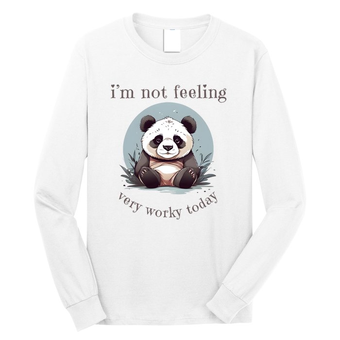 I Hate Mornings Panda Long Sleeve Shirt