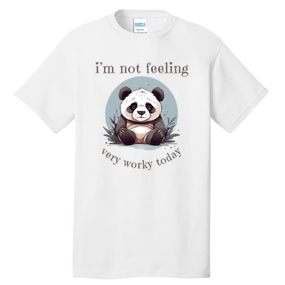 I Hate Mornings Panda Tall T-Shirt