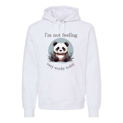 I Hate Mornings Panda Premium Hoodie