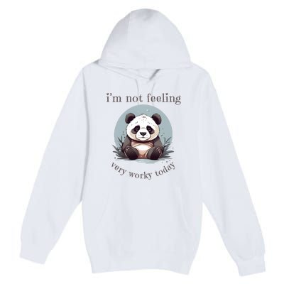 I Hate Mornings Panda Premium Pullover Hoodie