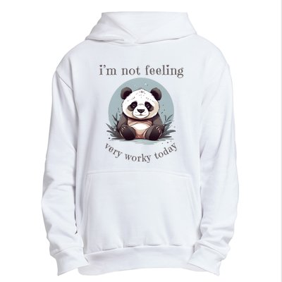 I Hate Mornings Panda Urban Pullover Hoodie