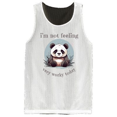 I Hate Mornings Panda Mesh Reversible Basketball Jersey Tank