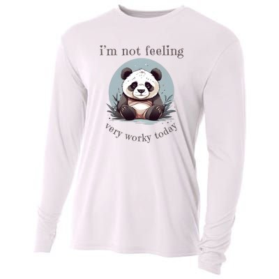 I Hate Mornings Panda Cooling Performance Long Sleeve Crew