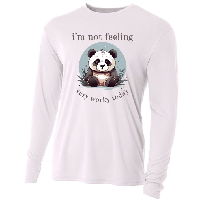 I Hate Mornings Panda Cooling Performance Long Sleeve Crew