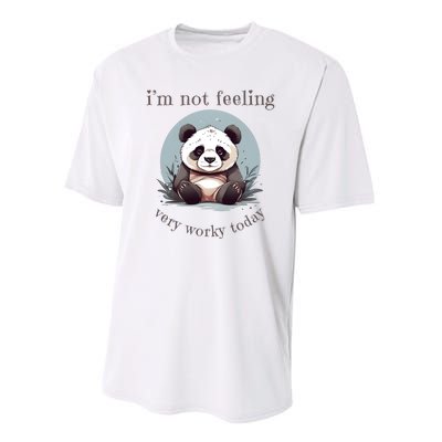 I Hate Mornings Panda Performance Sprint T-Shirt