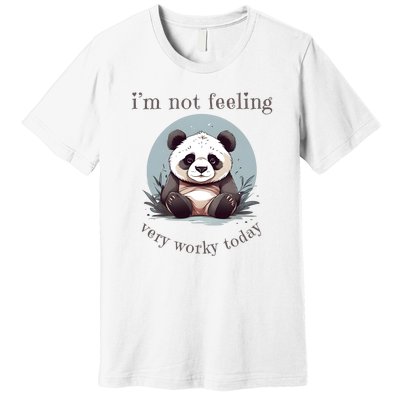 I Hate Mornings Panda Premium T-Shirt